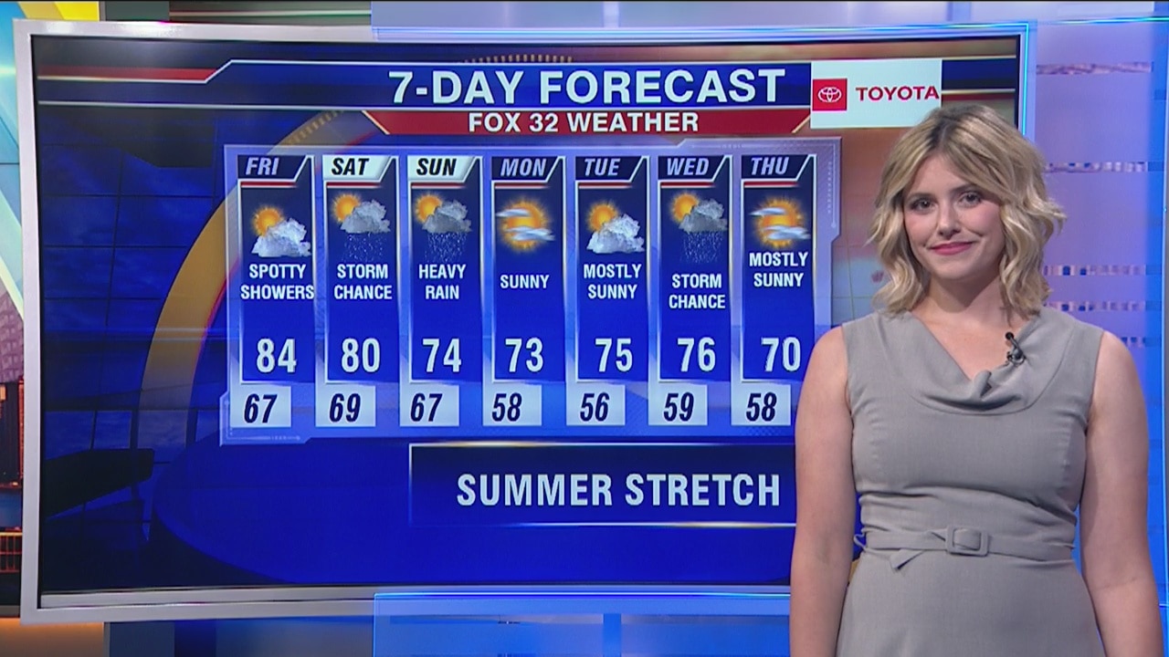 10 a.m. forecast for Chicagoland on September 20th