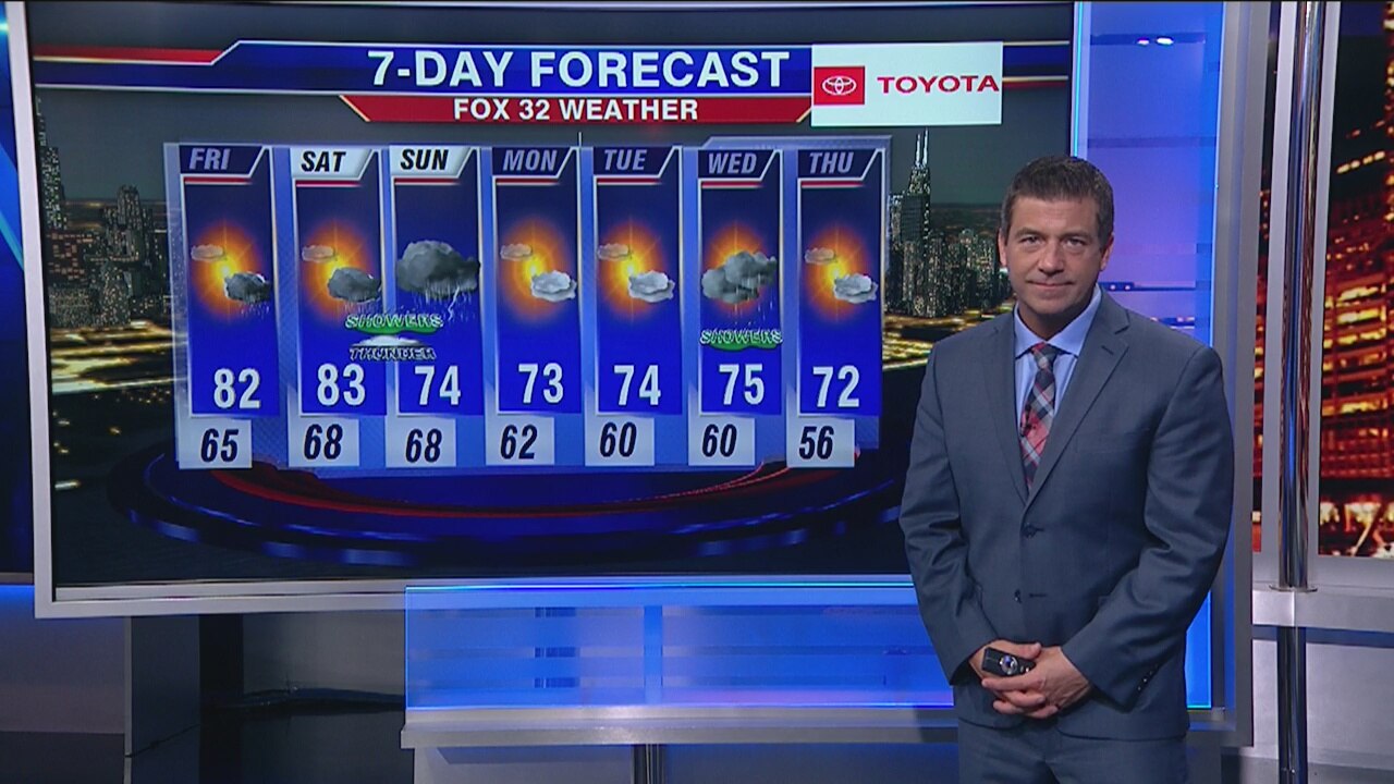 9 p.m. forecast for Chicagoland on Sept. 19