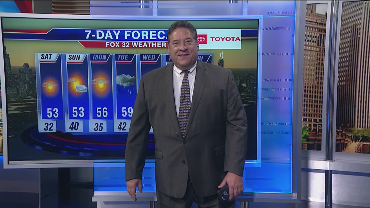 6 p.m. forecast for Chicagoland on Oct. 11
