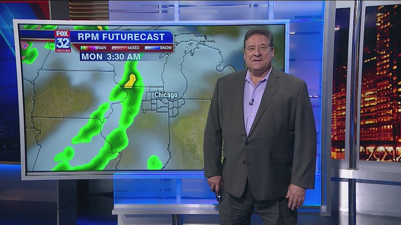 9 p.m. forecast for Chicagoland on Oct. 18