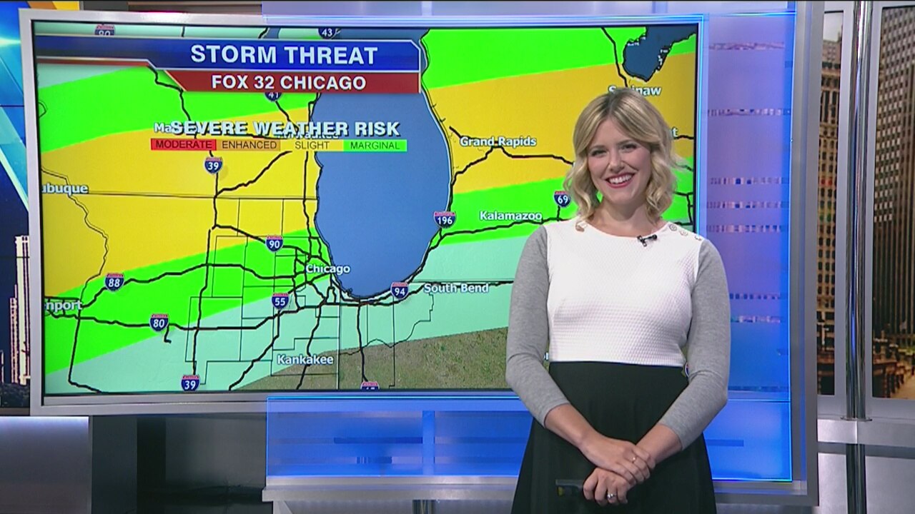 1 p.m. forecast for Chicagoland on October 1st