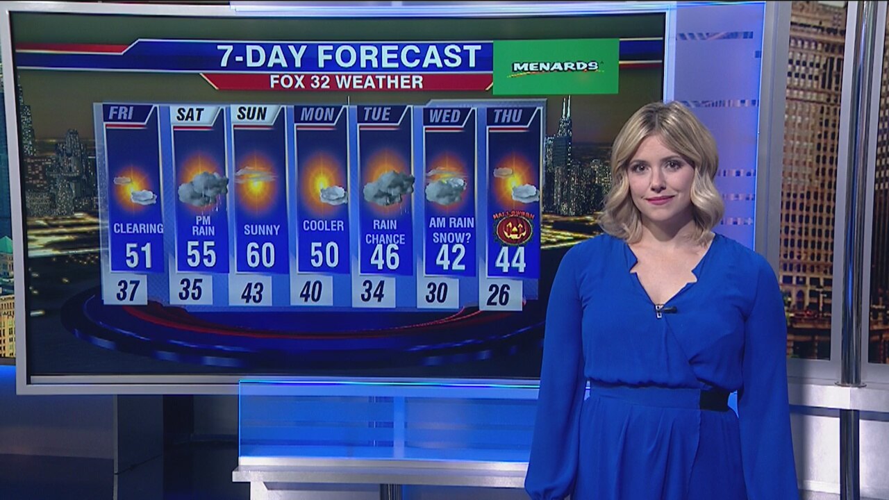 6 p.m. forecast for Chicagoland on Oct. 24