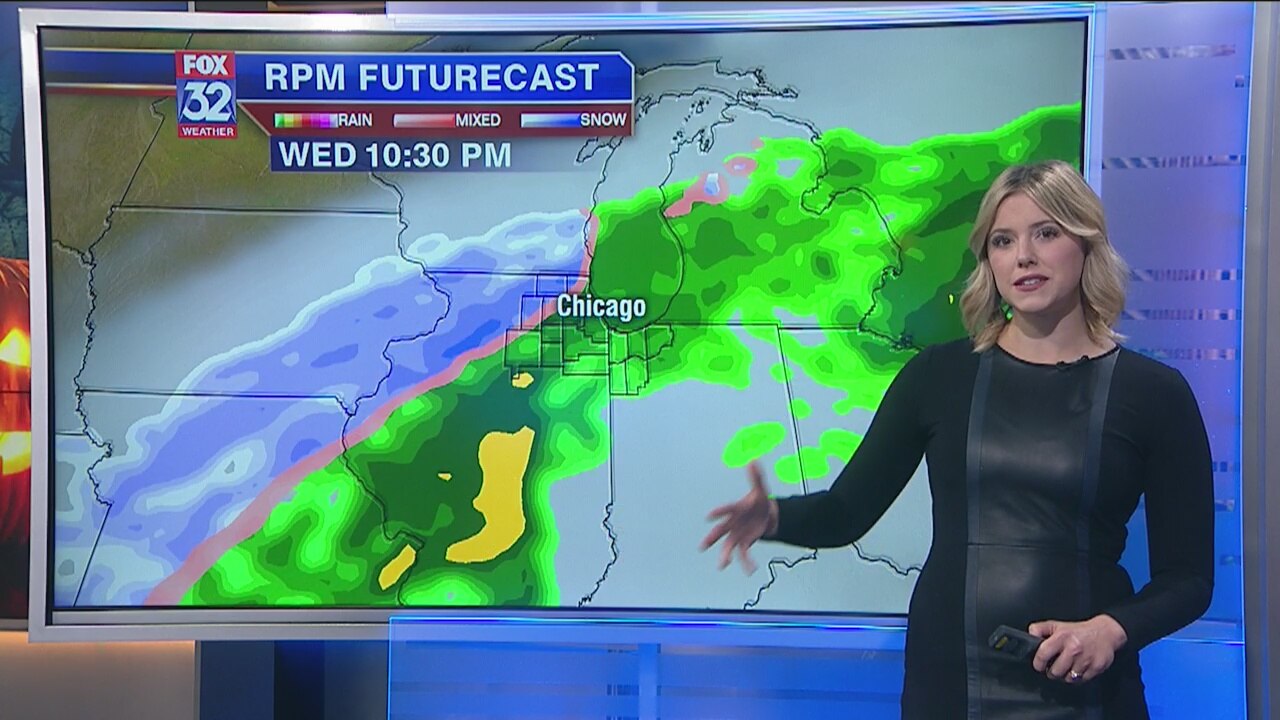 10 a.m. forecast for Chicagoland on October 29