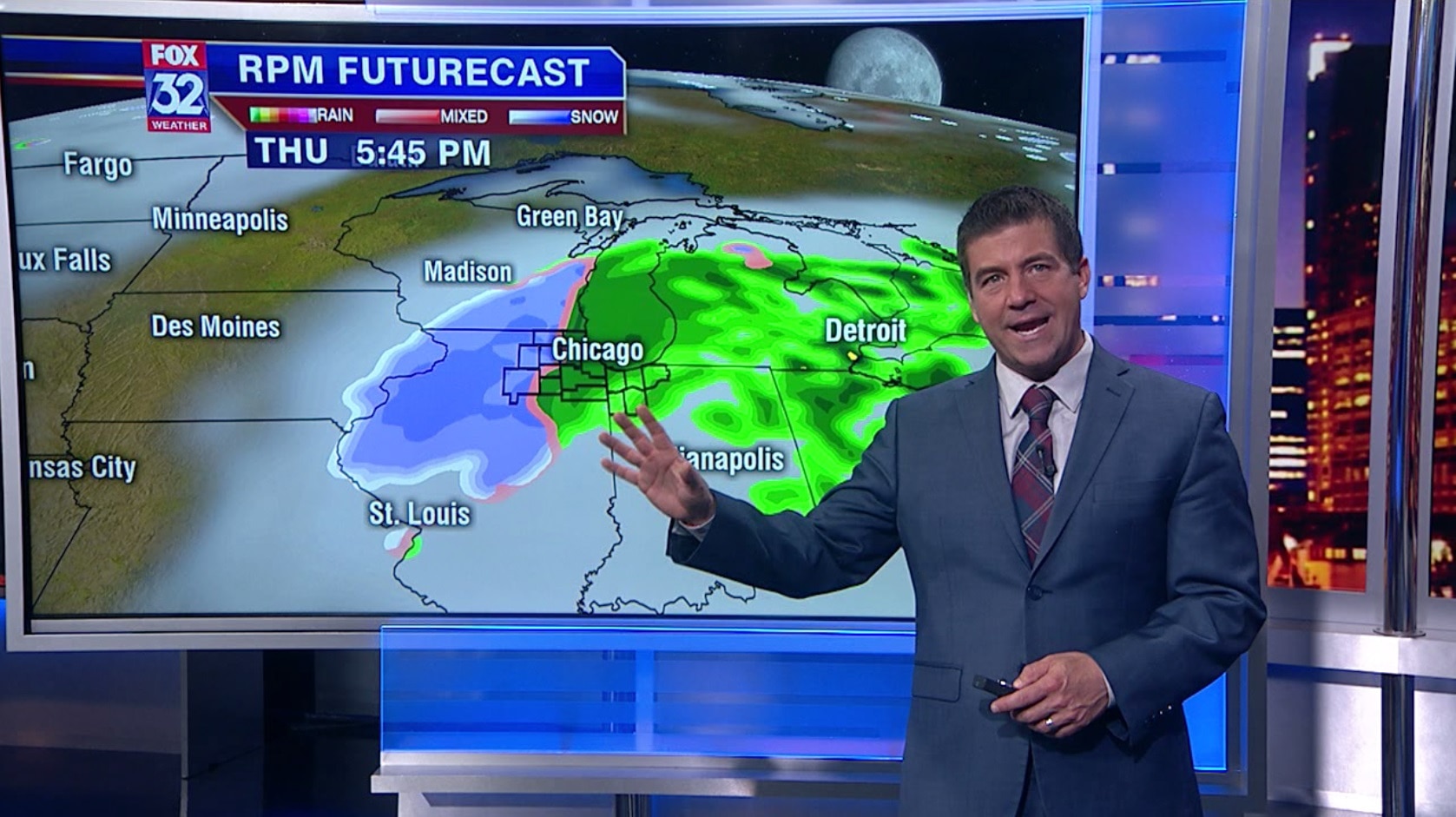 10 p.m. forecast for Chicagoland on Oct. 28