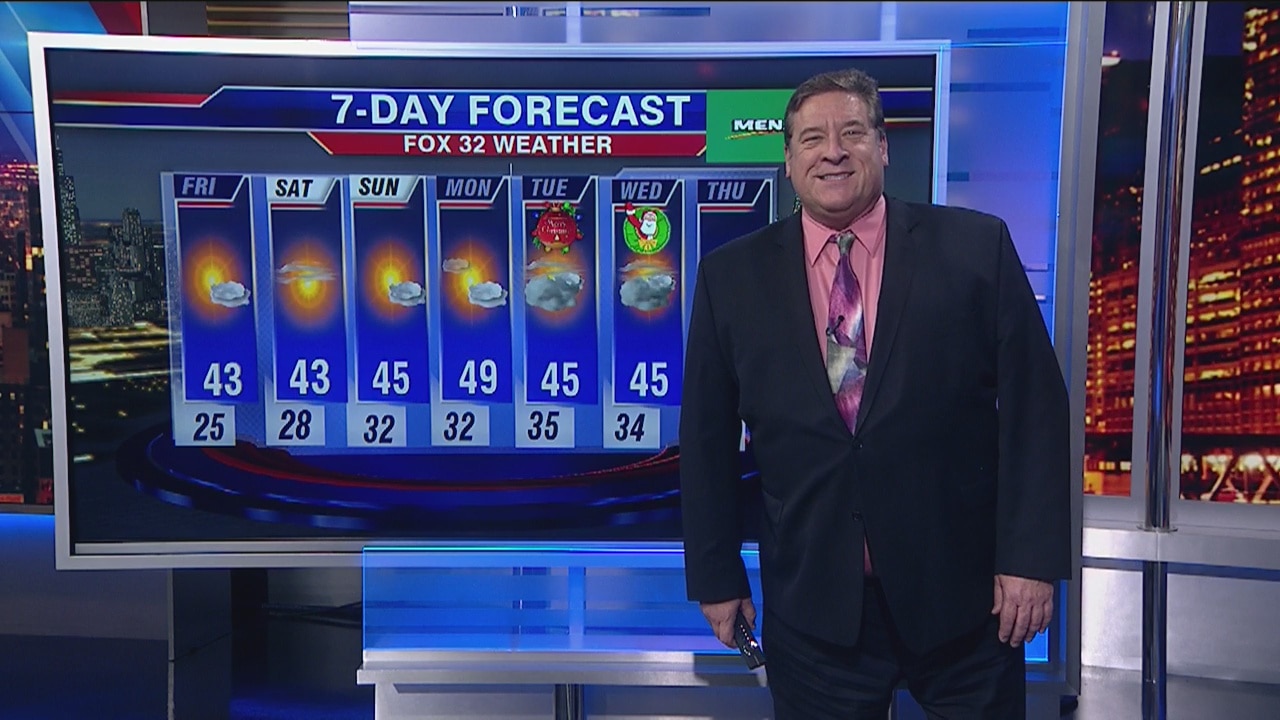 10 p.m. forecast for Chicagoland on Dec. 19