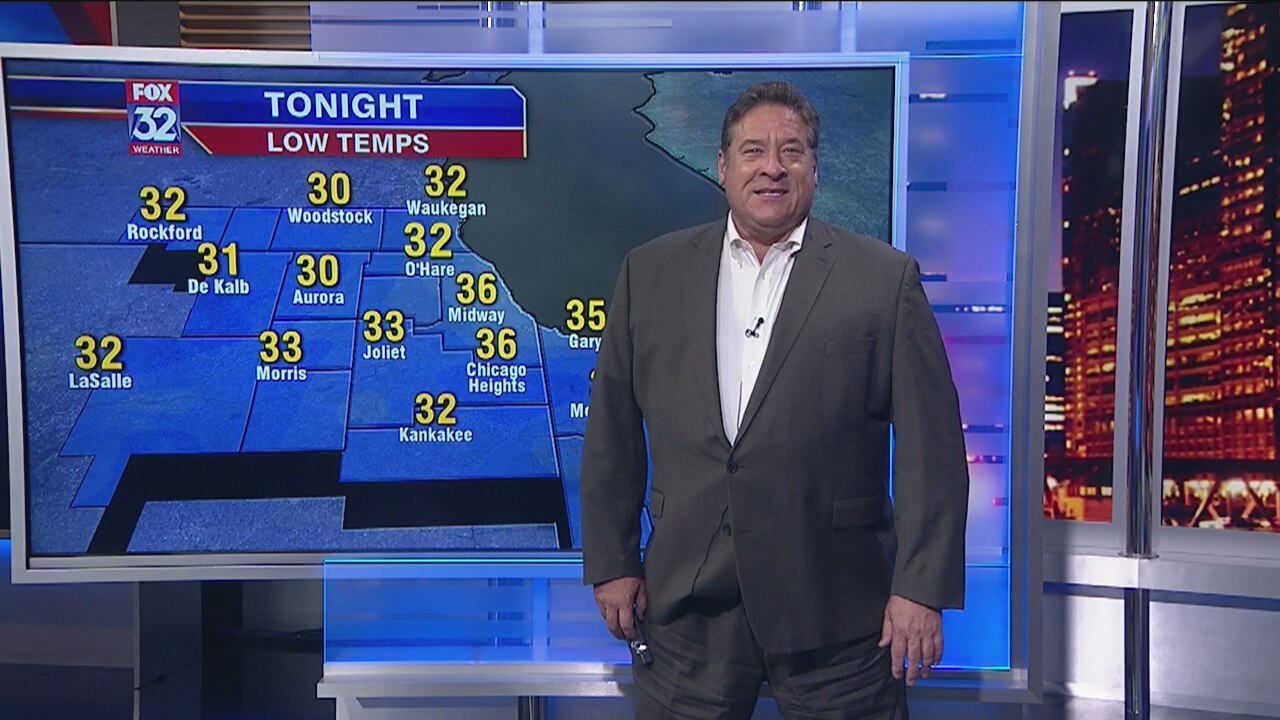 8:15 p.m. forecast for Chicagoland on Oct. 11