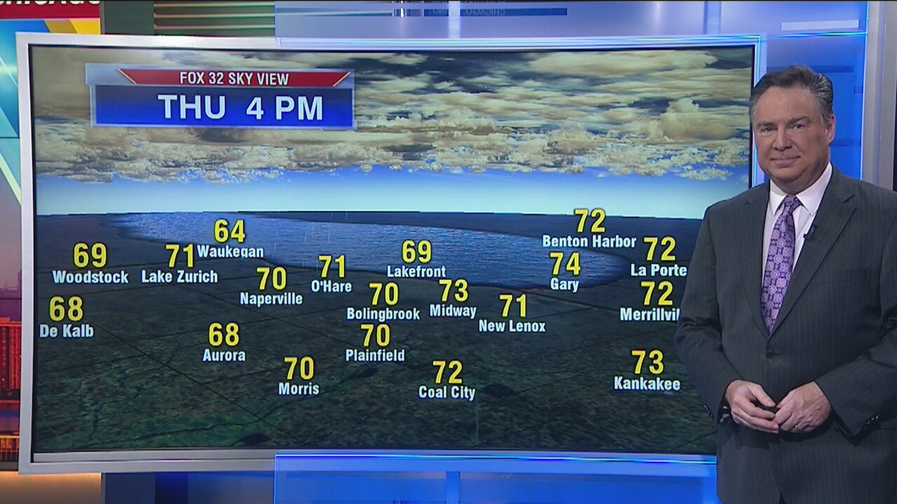 3:30 a.m. forecast for Chicagoland on October 10th