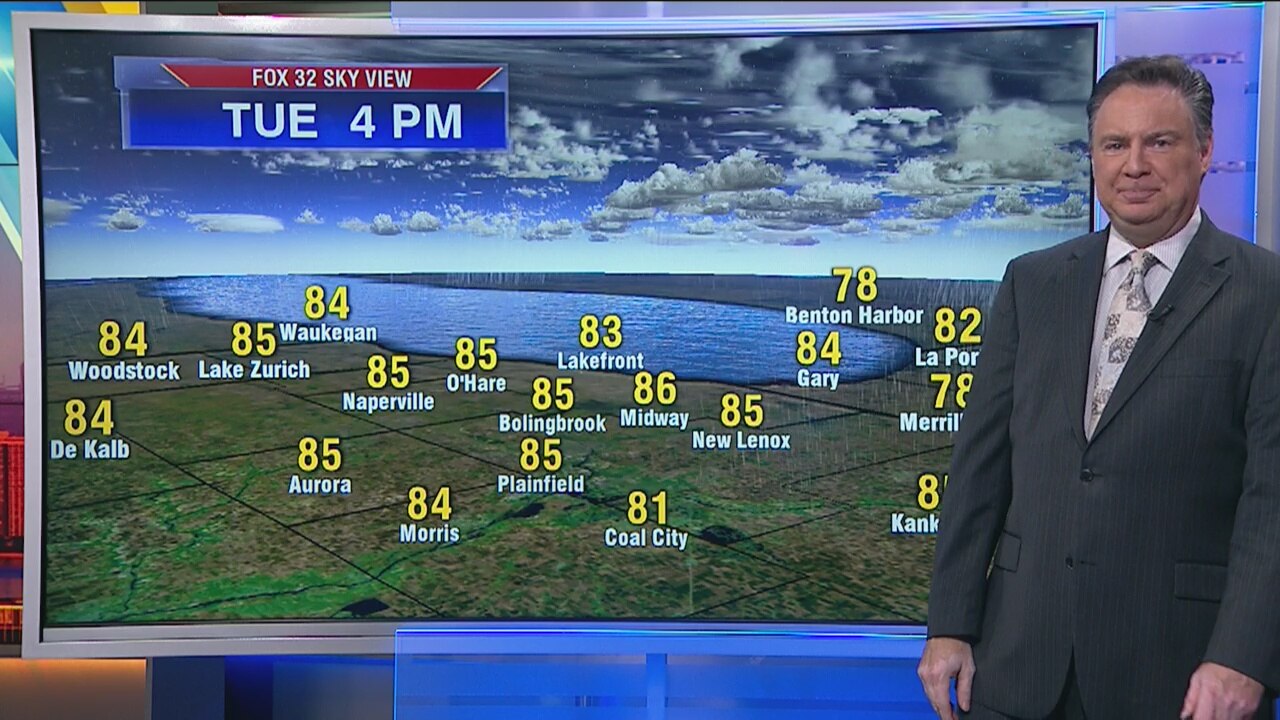 3:30 a.m. forecast for Chicagoland on September 3rd