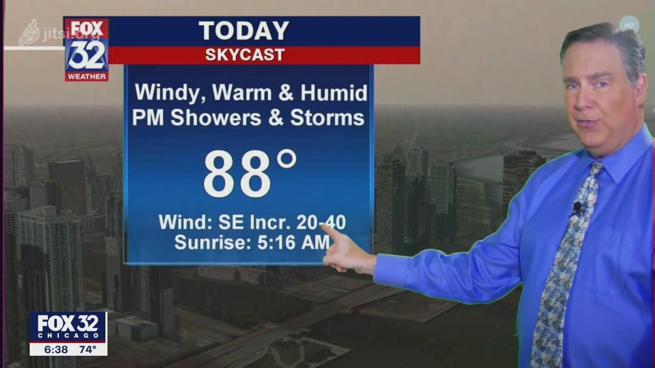 Morning forecast for Chicagoland on June 9th