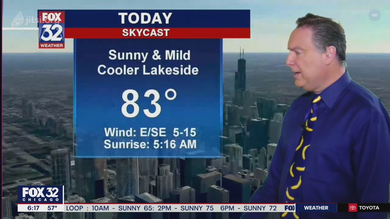 Morning forecast for Chicagoland on June 16th