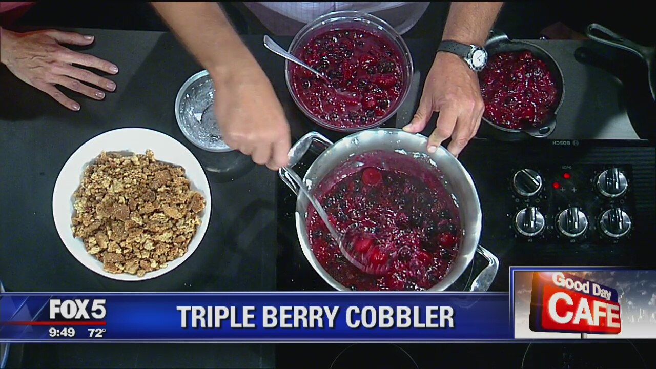 Good Day Cafe: Triple Berry Cobbler