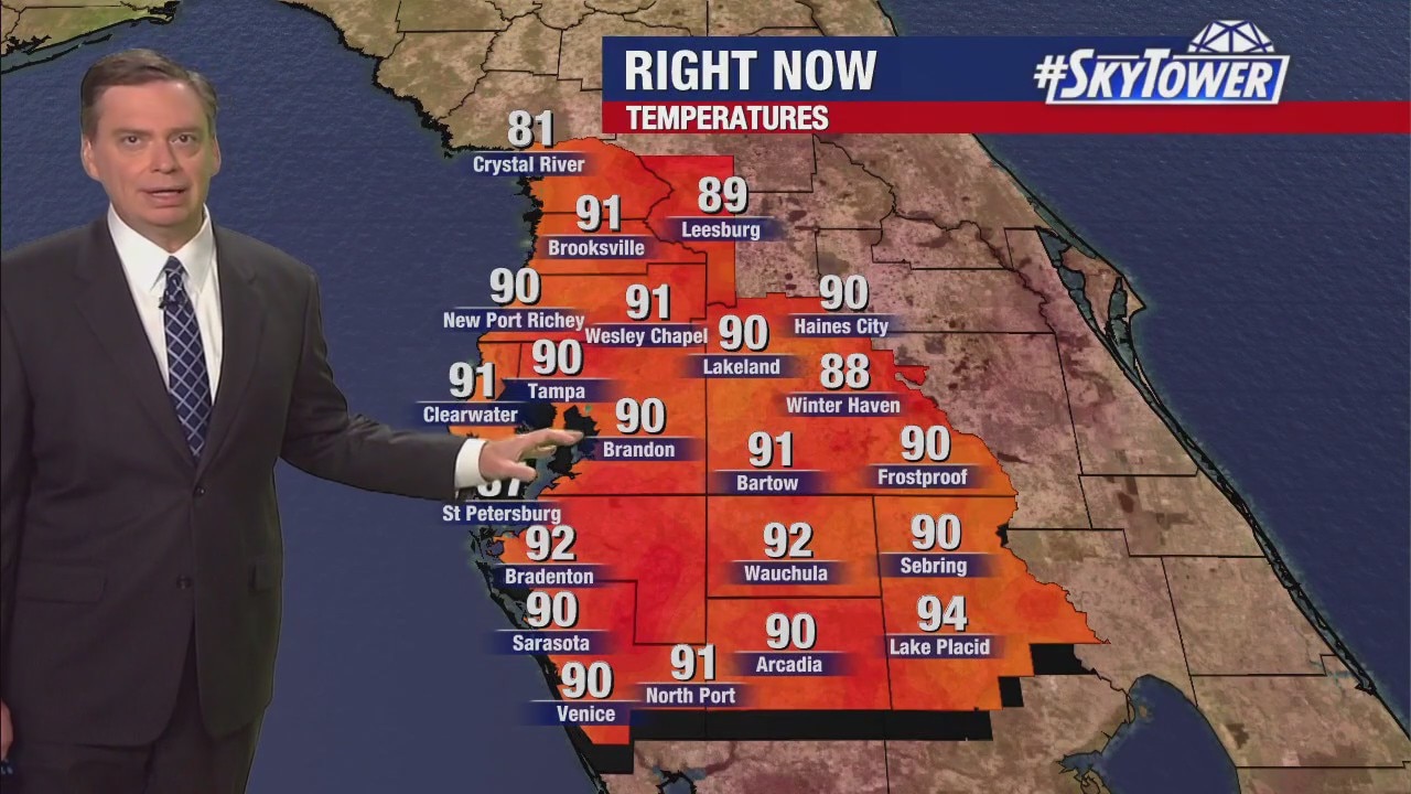 Monday afternoon forecast