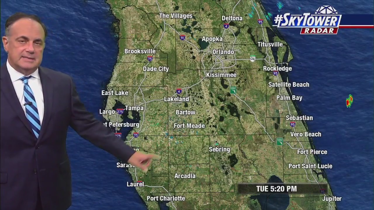 Tuesday evening forecast