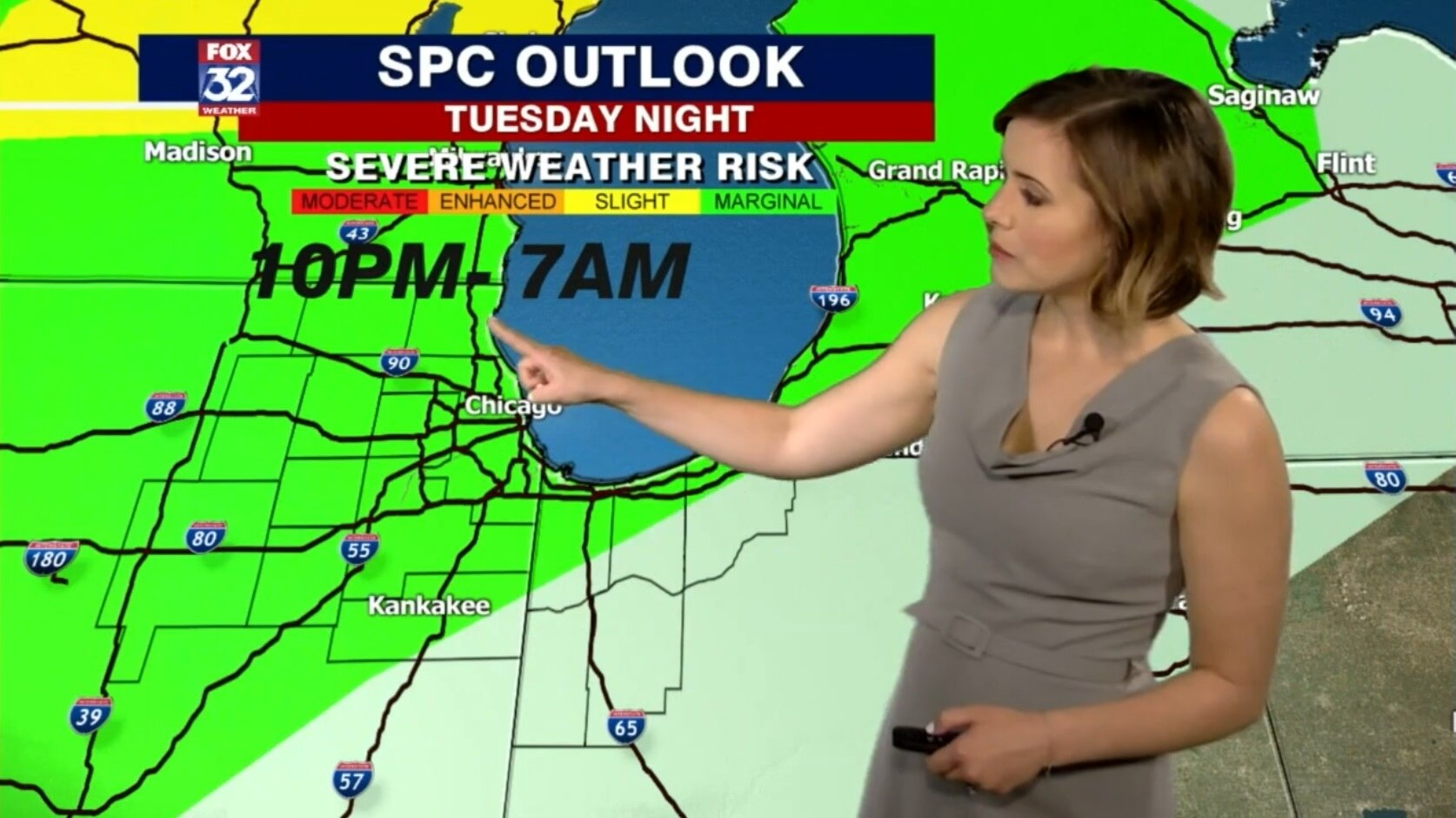 Strong to severe thunderstorms possible Tuesday night into Wednesday
