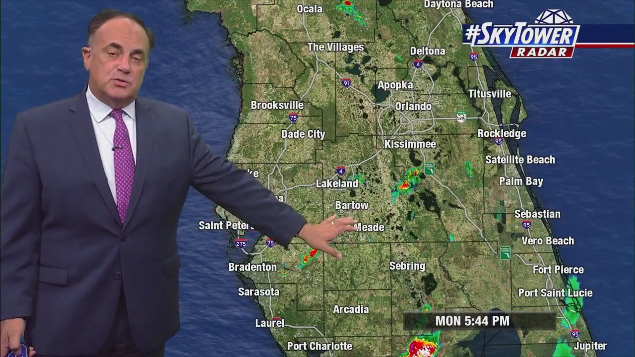 Monday evening forecast