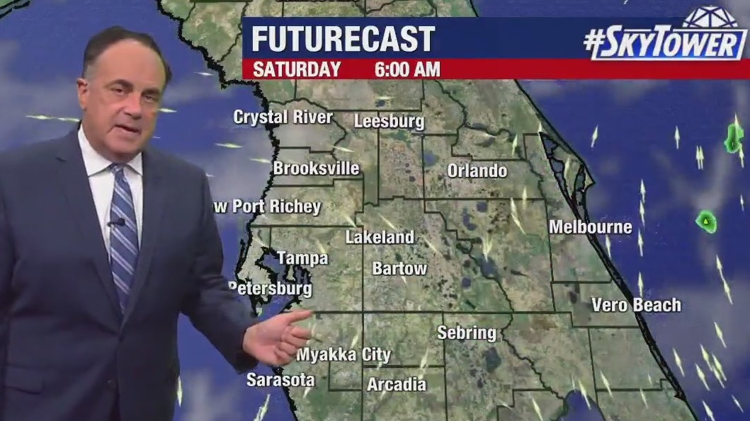 Friday evening forecast