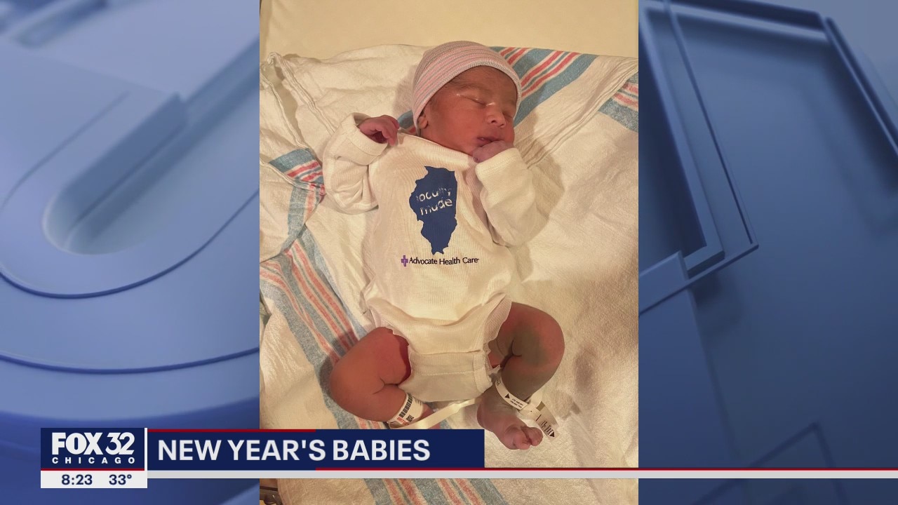 Babies were born all over Chicagoland on New Year's day