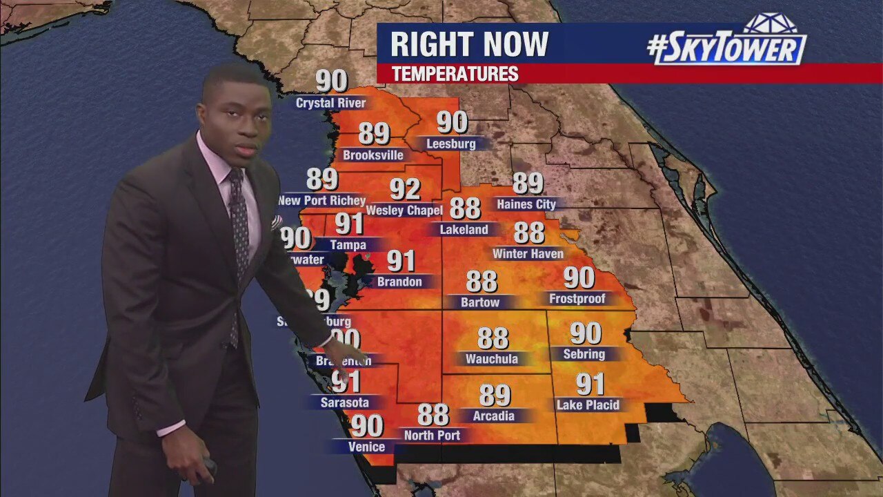 Monday afternoon forecast