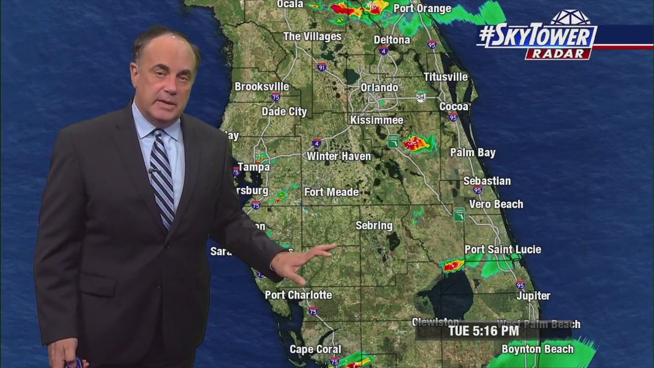 Tuesday evening forecast