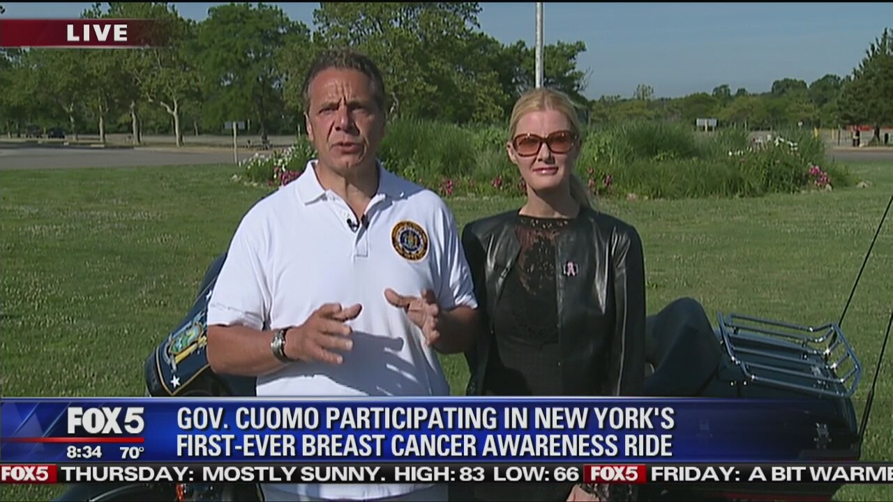 Cuomo, Lee preview Breast Cancer Motorcycle Ride