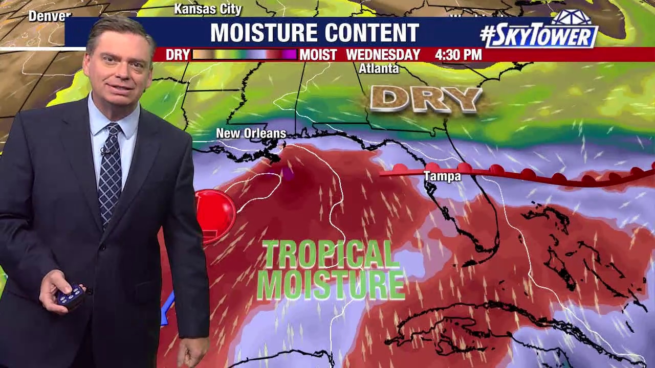 Tuesday evening forecast