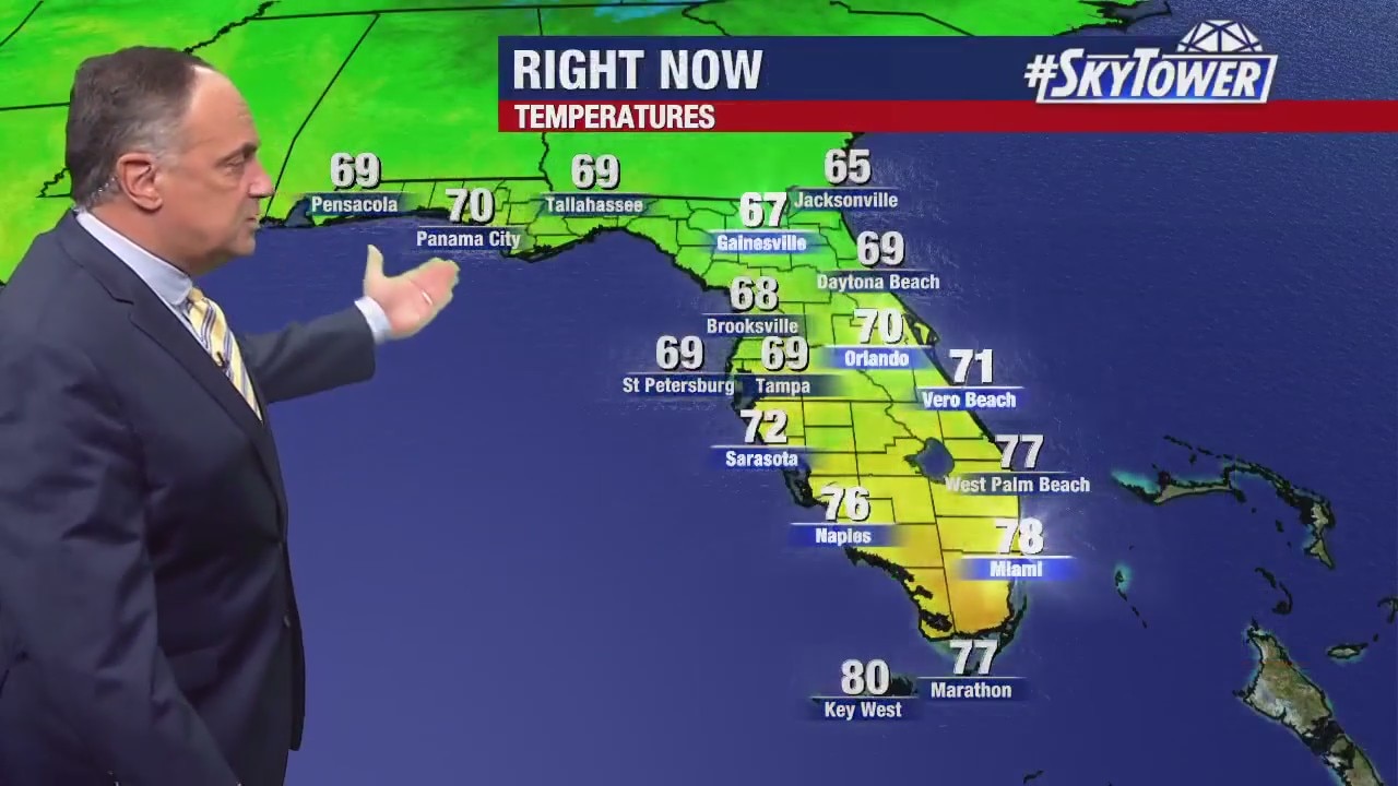 Monday evening forecast