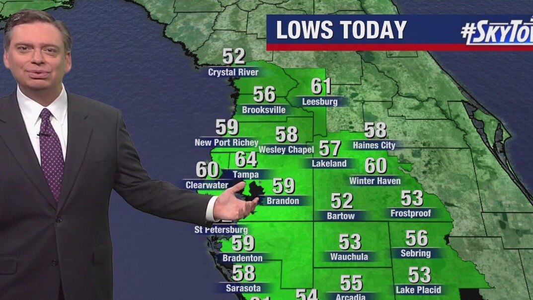 Tampa weather | temperatures climbing in Bay area