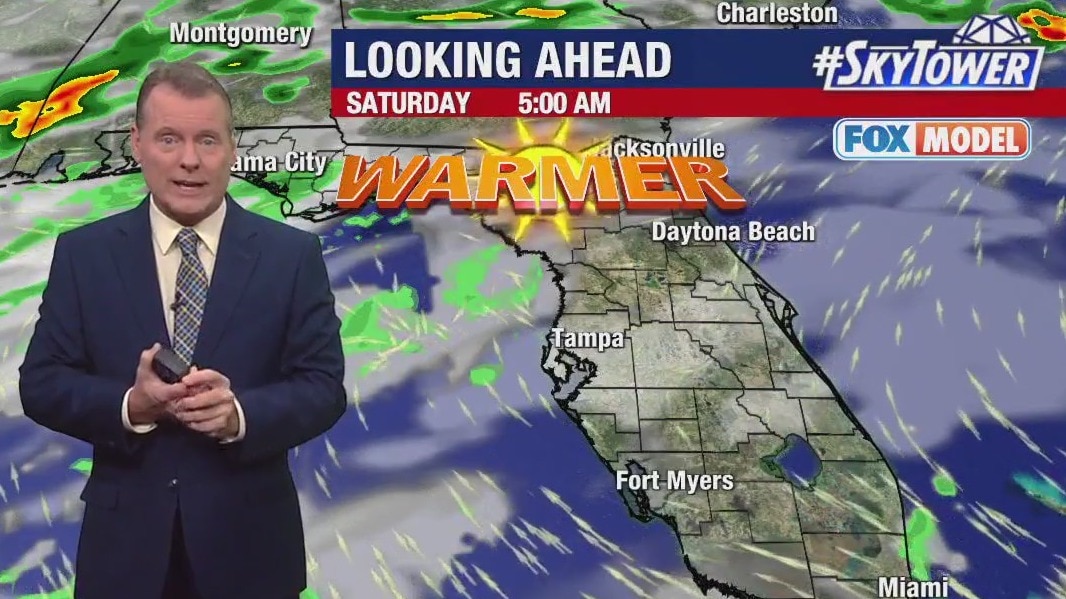 Tampa weather | warmer temps, humidity rising