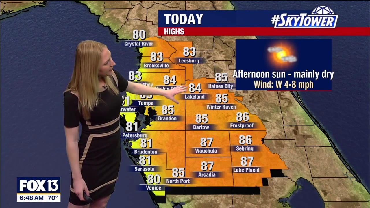 Tampa weather: Sunny Saturday in Bay Area