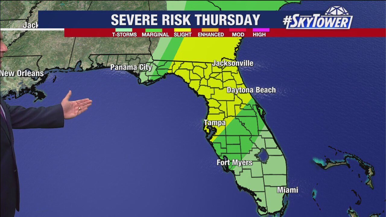 Tampa weather | Severe risk Thursday
