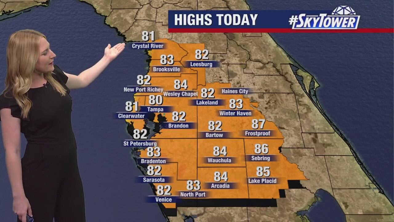 Tampa weather: Cool Sunday evening