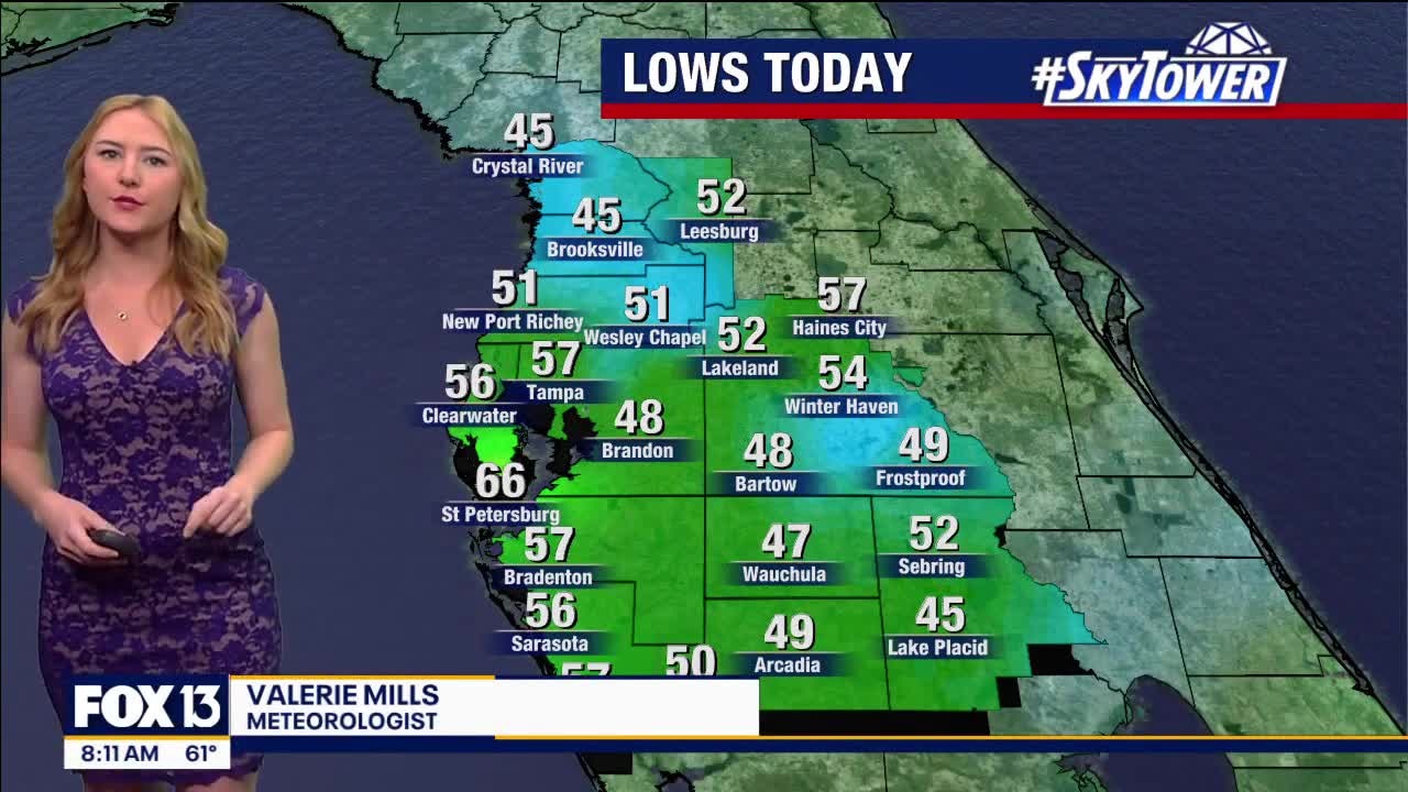 Tampa weather: Warm, less wind on Sunday