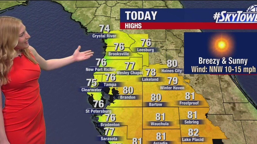 Tampa weather | dry, cool air following storms