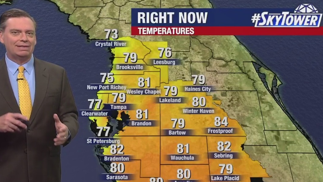Tampa weather: Saturday evening forecast