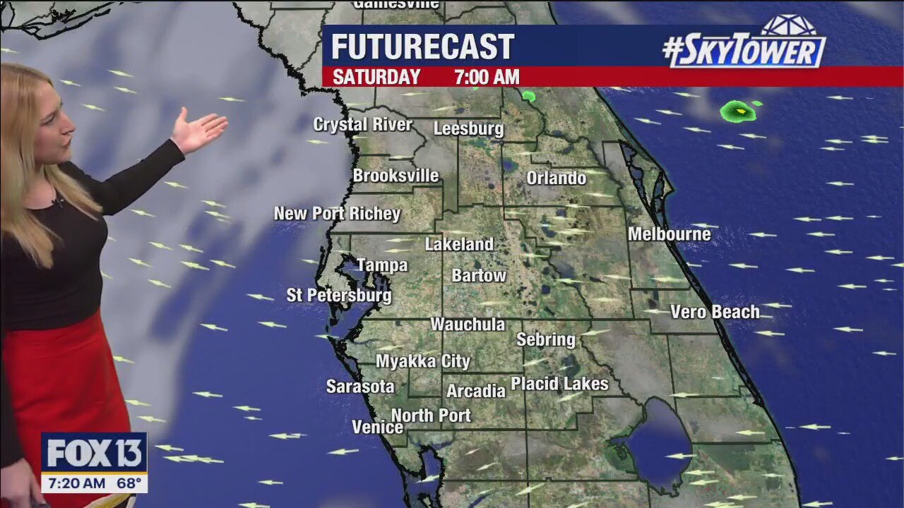Tampa weather: Breezy Saturday in Bay Area