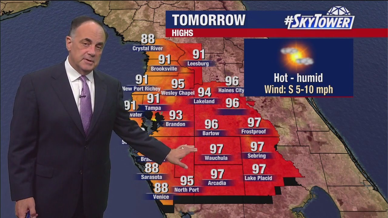 Tampa Bay weather | Mostly sunny tomorrow