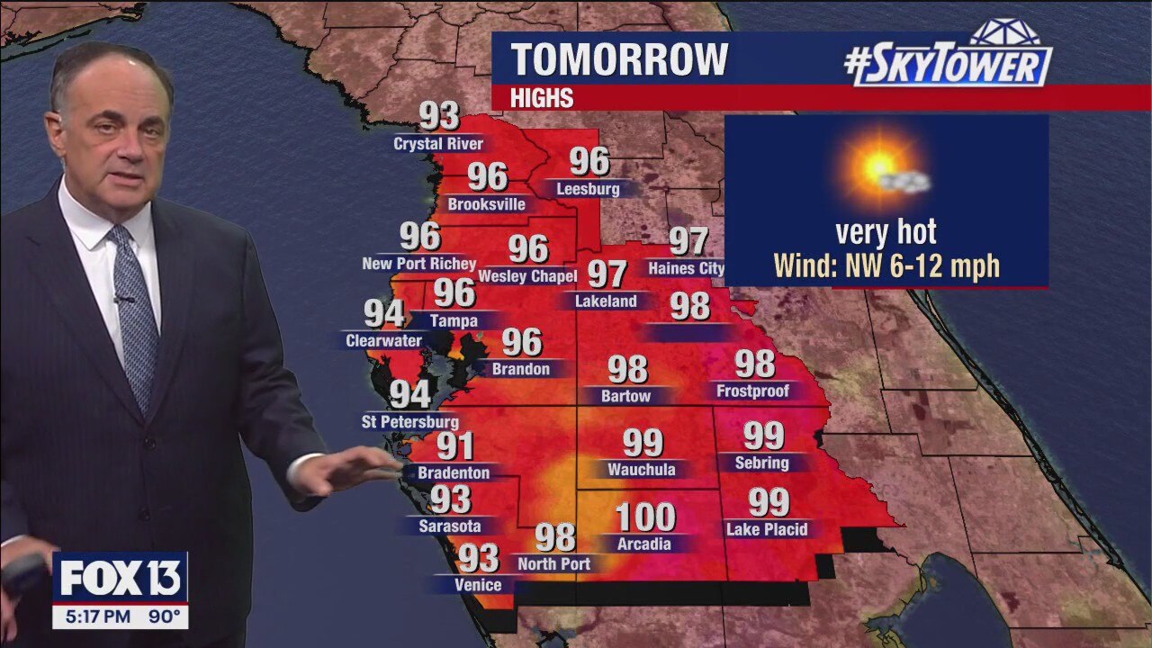 Tampa weather | Feeling like triple digits