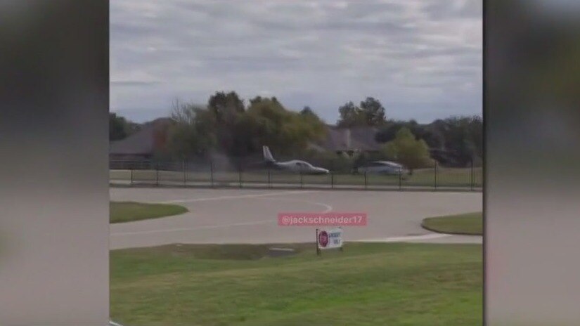 Across America: Small plane crashes into car