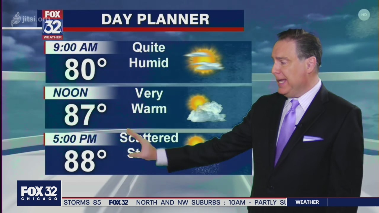 Morning forecast for Chicagoland on August 10th