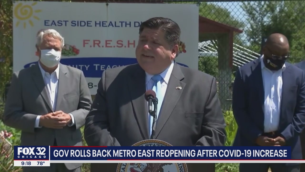 Pritzker rolls back 'Metro East' reopening after COVID-19 increase