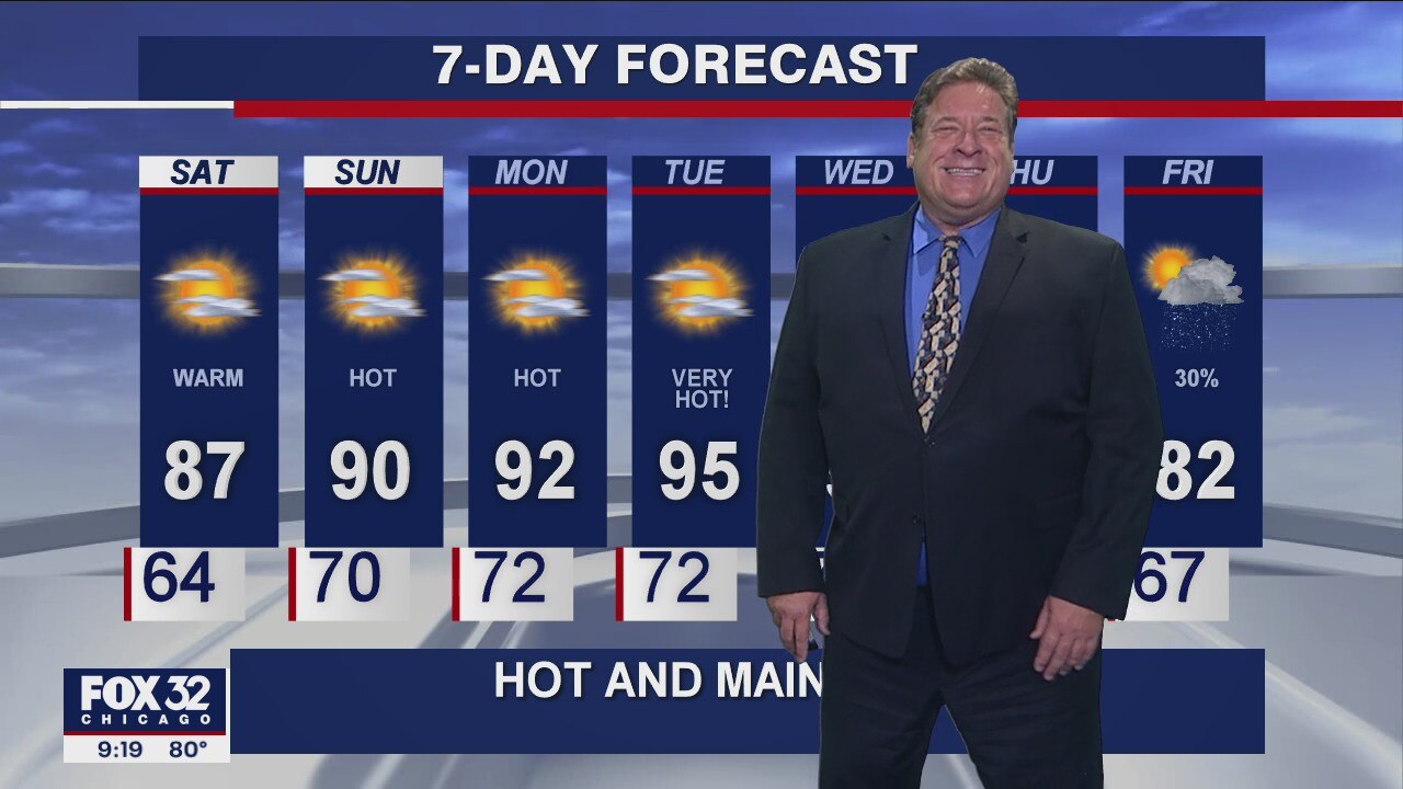 10 p.m. forecast for Chicagoland on August 21