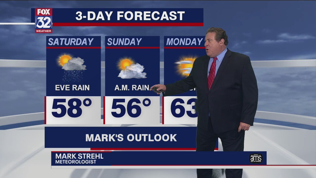 Saturday morning forecast for Chicagoland on October 3rd