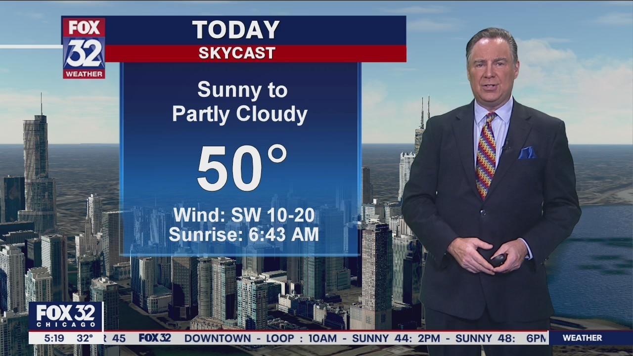 Morning forecast for Chicago on November 16