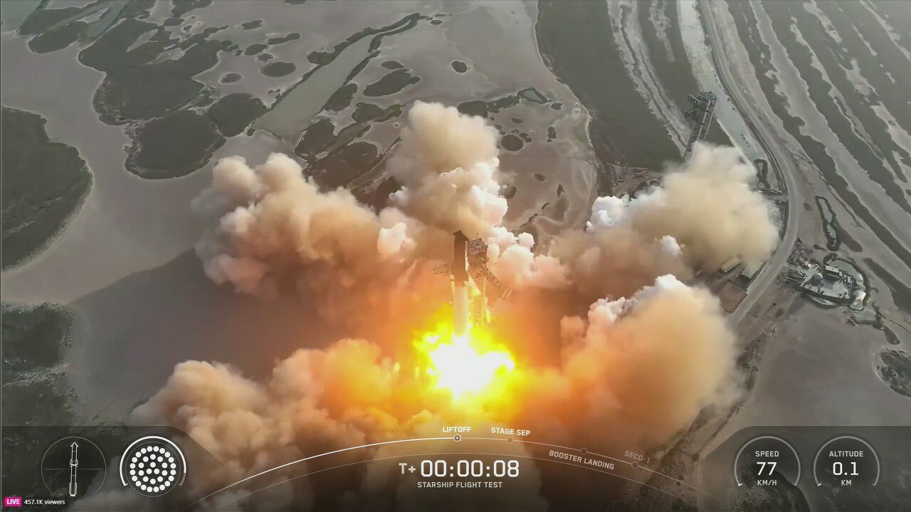 Full SpaceX launch: Ninth Starship test flight