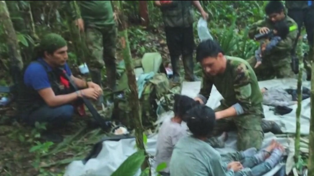 Kids rescued in Columbian jungle
