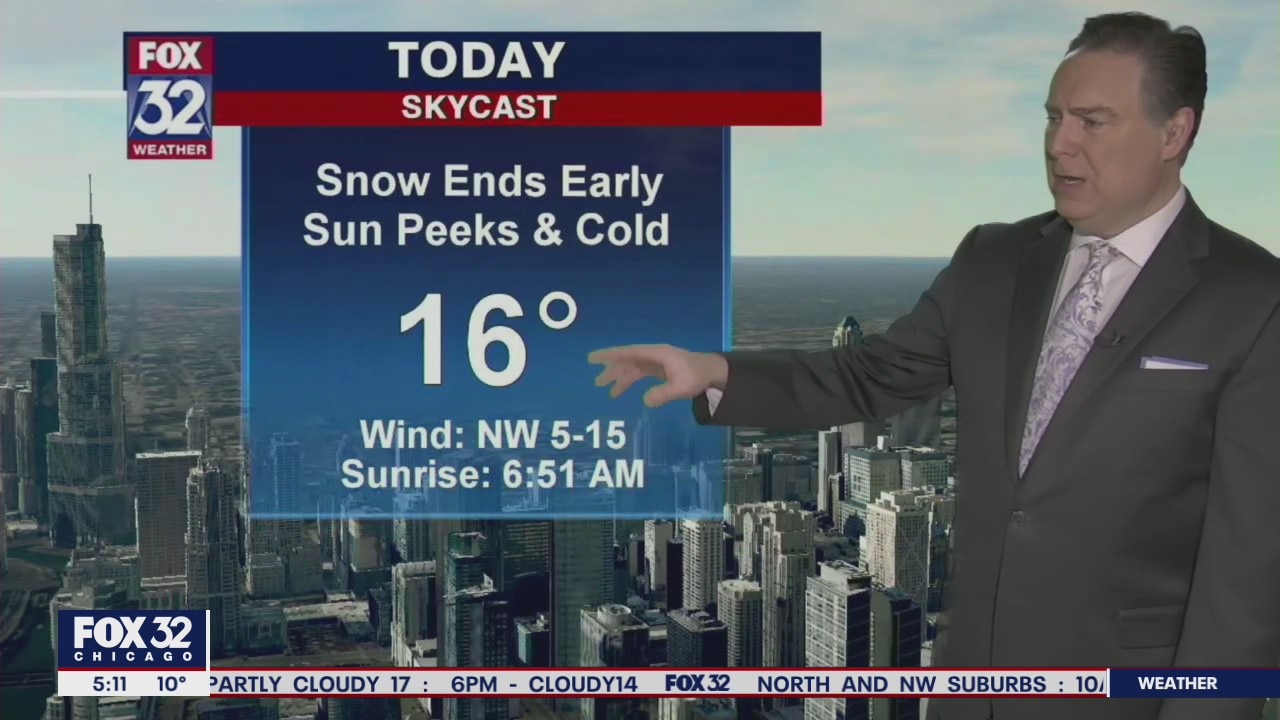 Morning forecast for Chicagoland on Feb. 12th