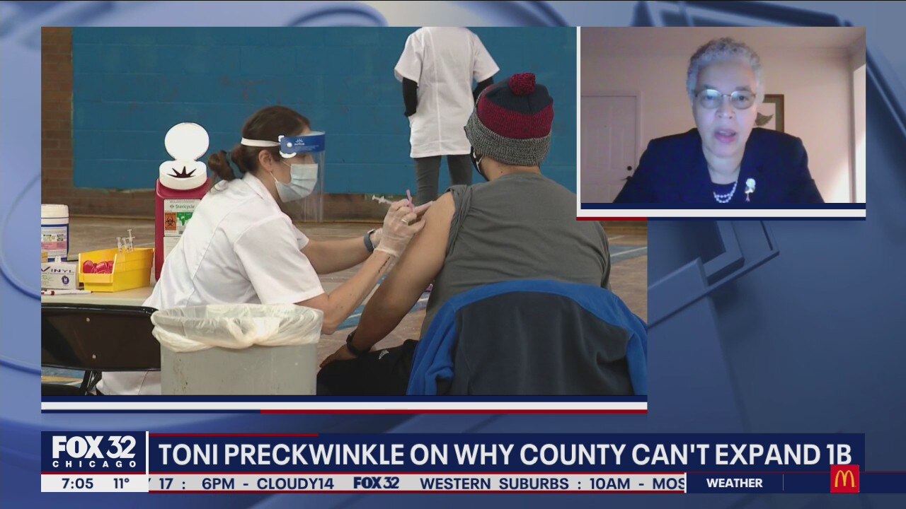 Toni Preckwinkle on why Cook County won't expand pool of those eligible for vaccines in Phase 1B