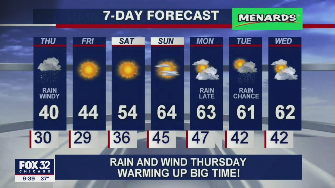 10 p.m. forecast for Chicagoland on March 17