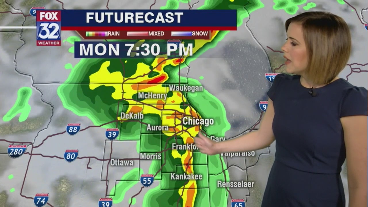 Afternoon forecast for Chicagoland on May 3rd