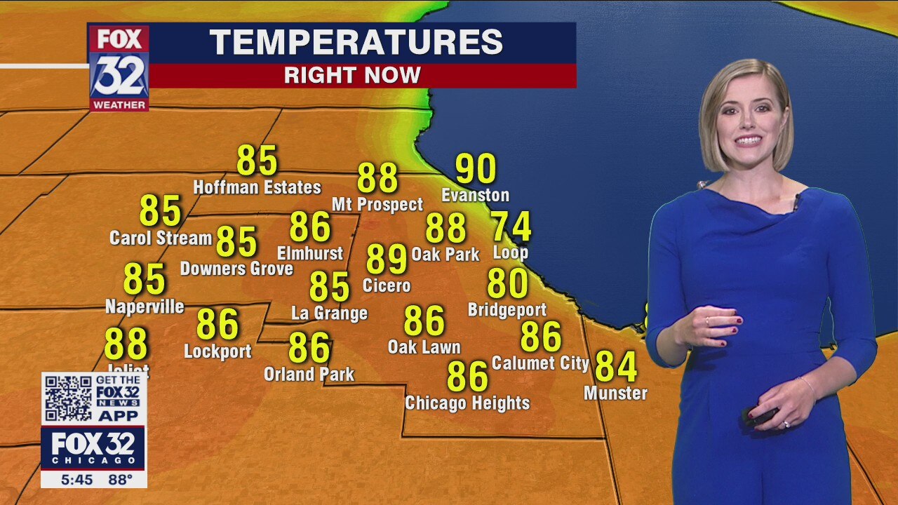 6 p.m. forecast for Chicagoland on May 24
